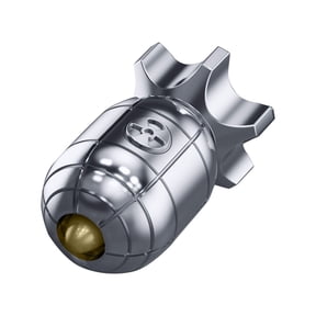 Spy Grenade Keychain Fidget Toy Stress Relief Mini Handheld Throwing Toy Silver