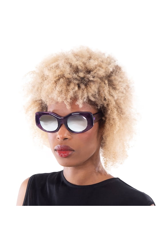 HANGOUT Happy Bronze Platinum Spectra Mirror Cat Eye Ladies Sunglasses 1800000000066