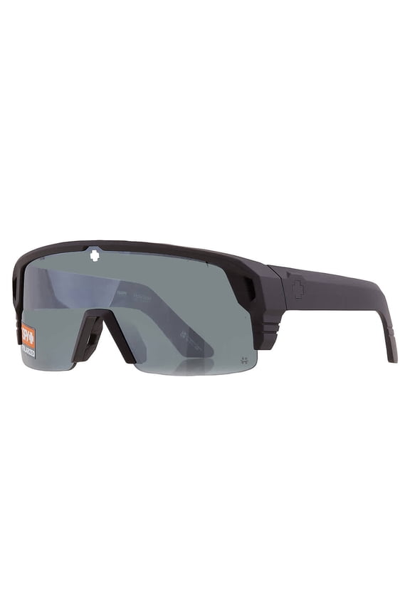 Monolith 5050 Extra-Large Size Sunglasses for Men (Black Matte and Happy Gray Green Polar with Black Spectra Mirror)