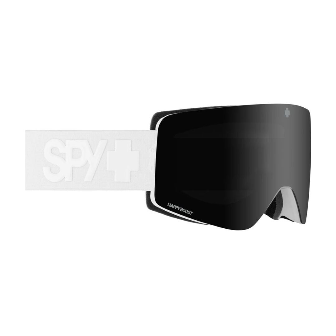 Spy Optic Marauder Elite Eco Snow Goggle with Toric Happy Boost Black Mirror and HB LL Coral Lens and Deadbolt Magnetic Lens Change System (Matte White)