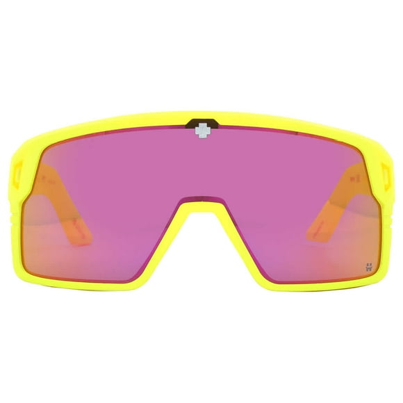Spy Optic Monolith Happy Gray Green Pink Spectra Mirror Sunglasses
