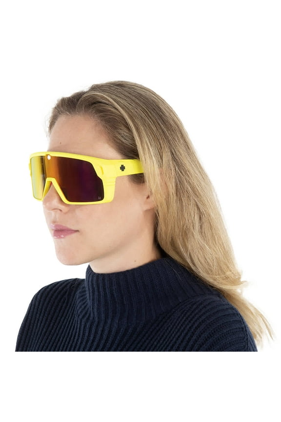 Spy Optic Monolith Happy Gray Green Pink Spectra Mirror Sunglasses