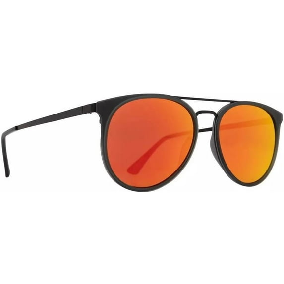 Spy Optics Black Pilot Red Orange Mirror Unisex Sunglasses 6700000000057