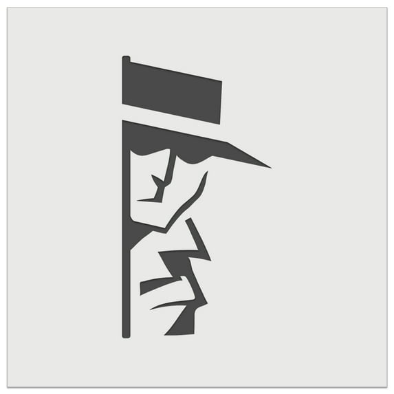 Spy Private Investigator Detective Neighborhood Watch DIY Cookie Wall Craft Stencil - 4.5 Inch