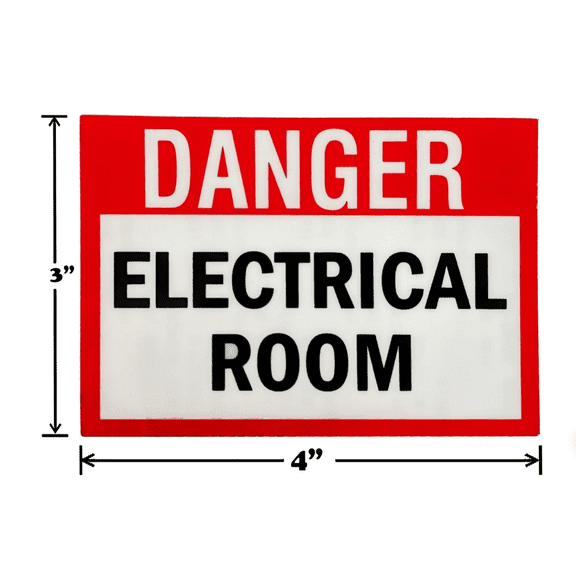 Spy Spot Electrical Room Vinyl Sign