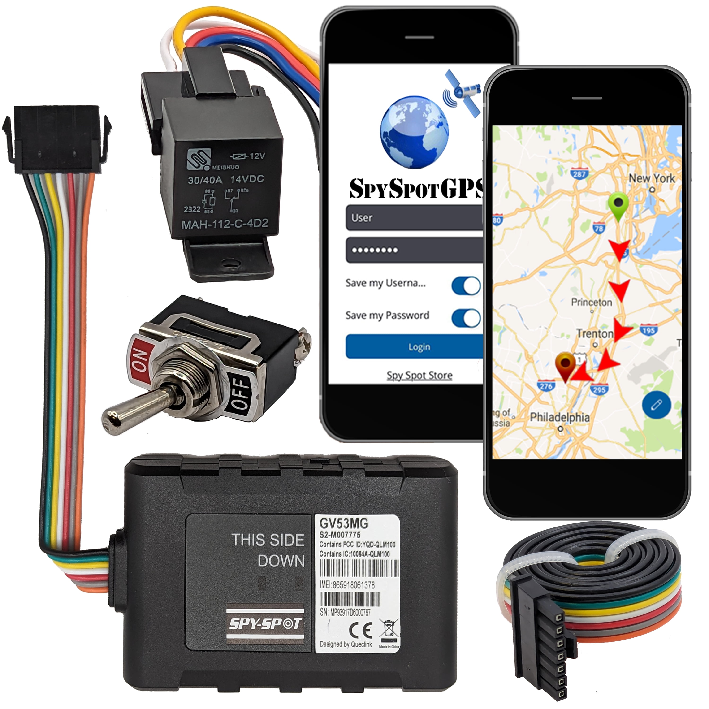 Spy Spot Hardwired GPS with Kill Switch A Realtime Vehicle Tracking Starter disable GPS