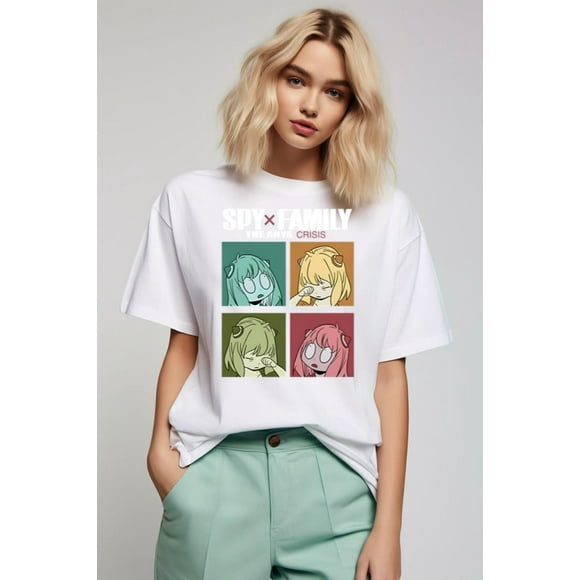 Spy X Family Anya Anime Manga Fan Graphic T-Shirt, for men & women, up to size 5XL.