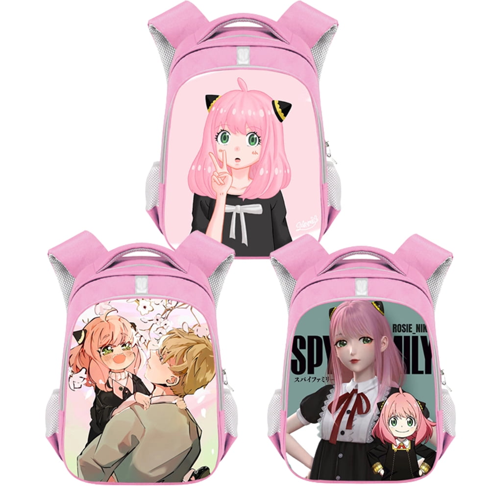 Spy X Family Backpack Anime Anya Print School Backpack Teen Girls Kids