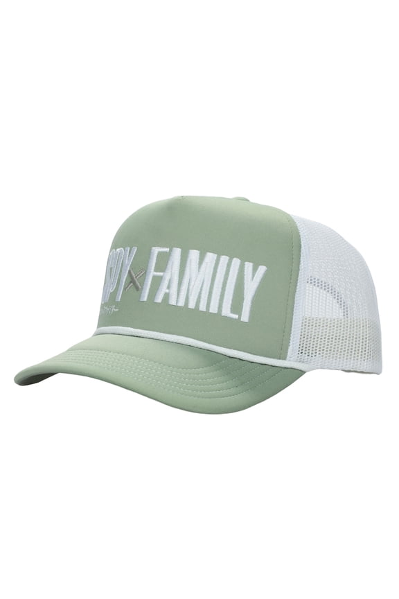 Spy X Family Logo Men's Green Foam Trucker Hat