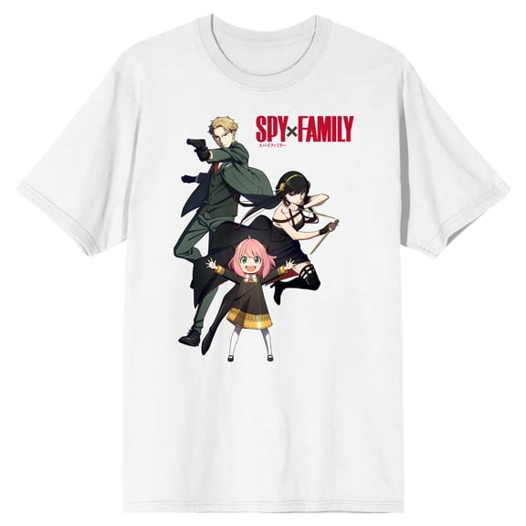 Spy X Family Loid Anya & Yor Men's White T-shirt - 5XL