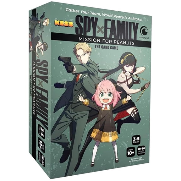 KESS: Spy x Family: Mission for Peanuts - Deduction Card Game, Character Roleplay, Bluff & Eliminate Your Rivals, Anime-Manga, Ages 10+, 3-5 Players