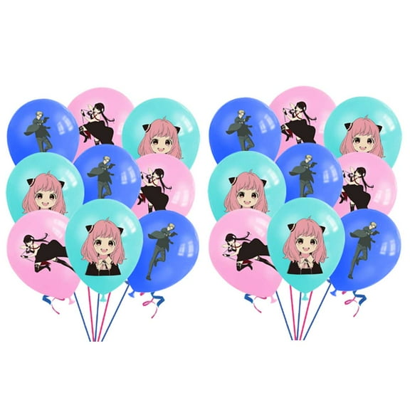 Spy family Balloons Party Supplies Birthday Favors Decorations Decor Kit Latex