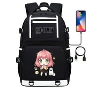 Spy x Family Backpack with USB Charging & Laptop Protection - Multi-Pocket & Double-Sided Pockets for Kids & Teens Unisex for kids Teen