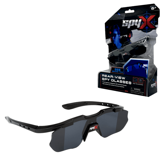 SpyX / Rear-View Spy Glasses - Cool Kid Sunglasses With Rear View Mirror Built-In. See What's Behind You! Promote Imaginative Role-Playing & Educational Exploration