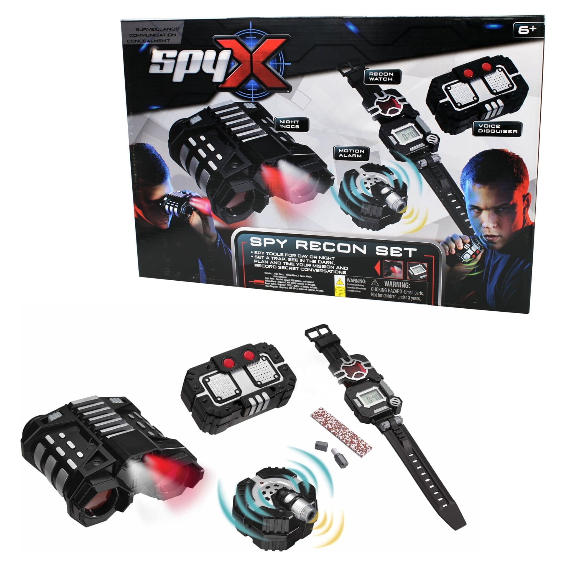 希少 黒入荷！ - Kit Gadgets Real SpyX Recon Voice Nocs, Night with Set スキー・スノーボードアクセサリー