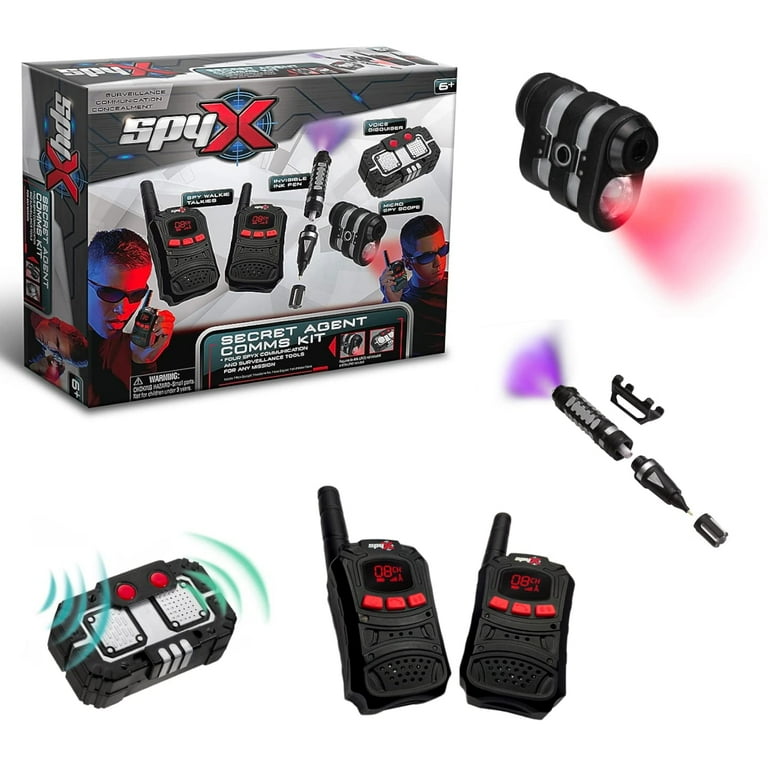 SpyX Kids Secret Agent Comms Kit - Walkie Talkies, Voice Disguiser