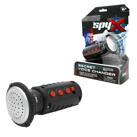 SpyX / Secret Voice Changer. Voice Synthesizer Spy Toy to Disguise your voice in real-time! Junior Secret Agent / Ninja Toy Gadget. Multi-Voice Amplifier Megaphone for Boys & Girls