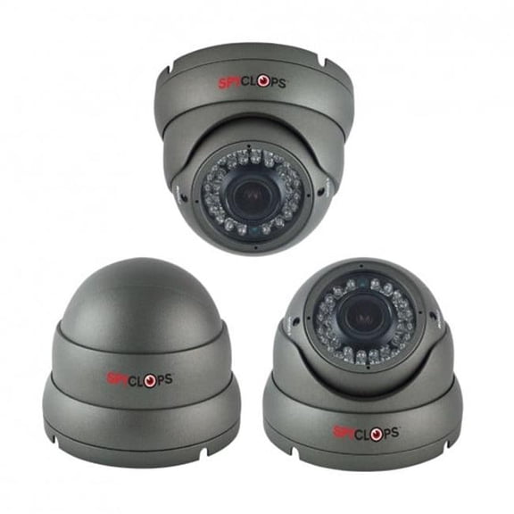Spyclops SPY-DOMEG4N124 Dome Camera for Varifocal 4-in-1 1080P - Grey