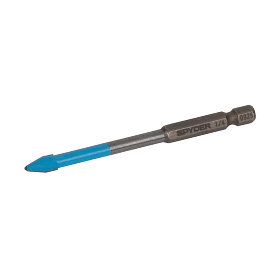 Spyder  1/4-Inch x 3.5-Inch Quick-Release Hex Shank Carbide-Tipped Glass and Tile Drill Bit 950074
