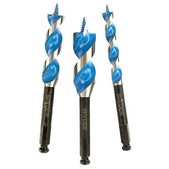 Spyder 12001 Stinger Assorted Woodboring Auger Drill Bit Set, 3-Piece