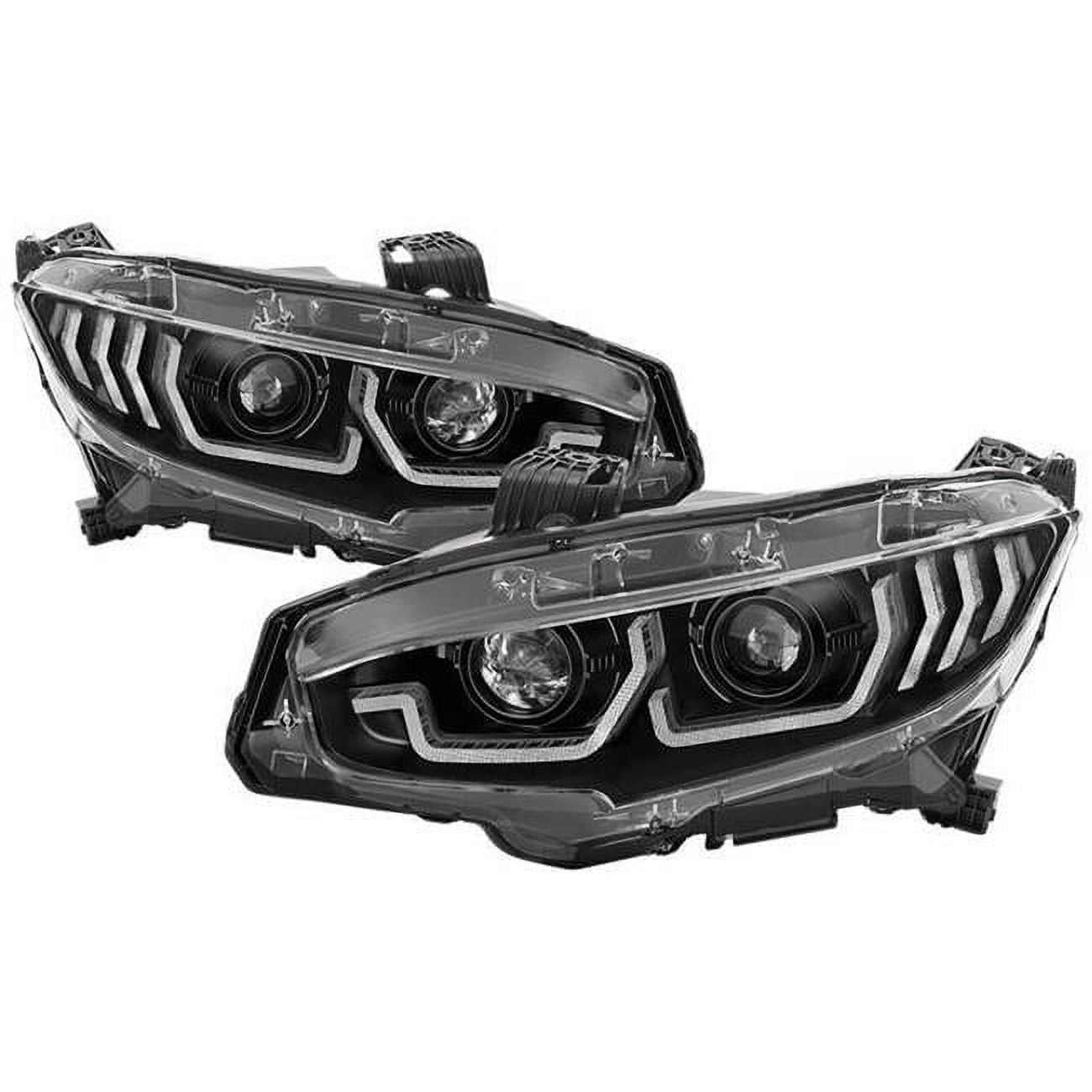 Spyder Auto 5086099 Projector Headlights Fits 17-20 Civic - Walmart.com, image size:1300x1300