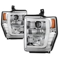 thumbnail image 1 of Spyder 5087744 V2 High-Power LED Headlights-Switch Back-Chrome for 2008-10 Ford F-250-350-450, 1 of 5