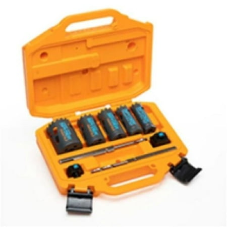 Steelman Pro 600925 9-Piece Carbide Tipped Metal/Wood Cutting Hole Saw Kit JSP-600925