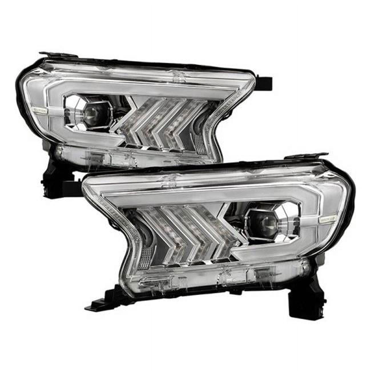 Spyder 9050688 Sequential DRL Bar Projector LED Headlights for 2019 ...