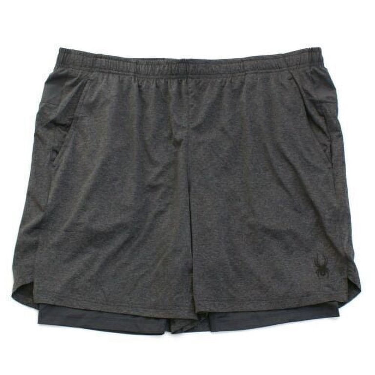 Spyder Active 2in1 Stretch Men's Athletic Shorts Dark Gray