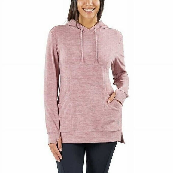 Spyder Active Ladies' Tunic Length Hoodie(Pink,M)