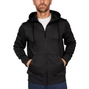 Spyder Active Mens Full Zip Hoodie Jacket Black, Medium