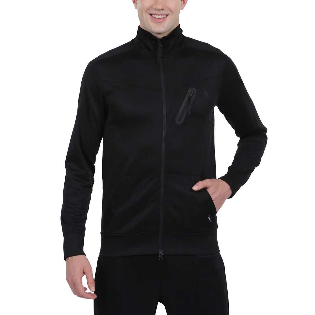 Spyder Active Men's Full Zip Jacket (Black, Large) - Walmart.com