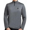 thumbnail image 1 of Spyder Active Men's Performance Quarter Zip Long Sleeve Shirt (Grey Heather, Large), 1 of 3