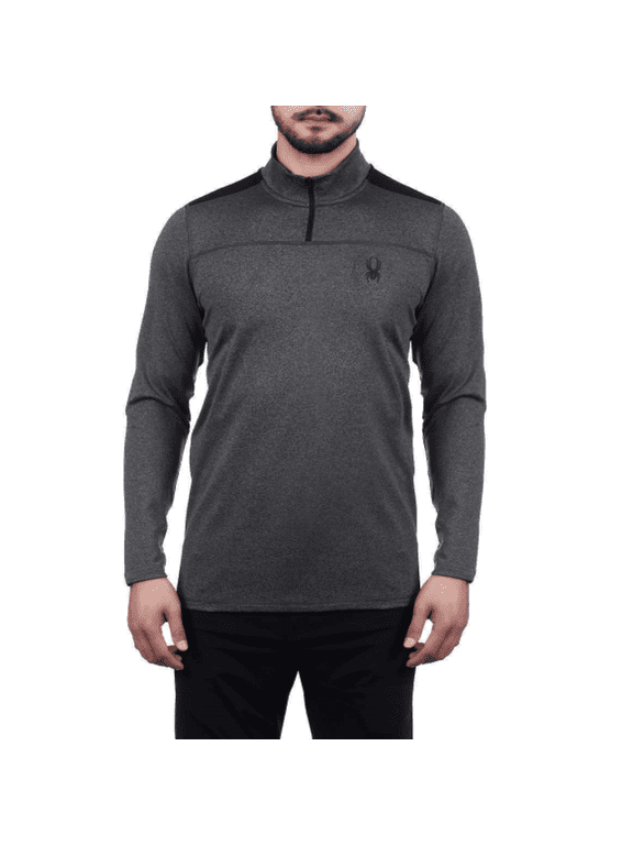 Active Men’s Performance ¼ Zip Winter Pullover (Grey Heather, XX-Large)