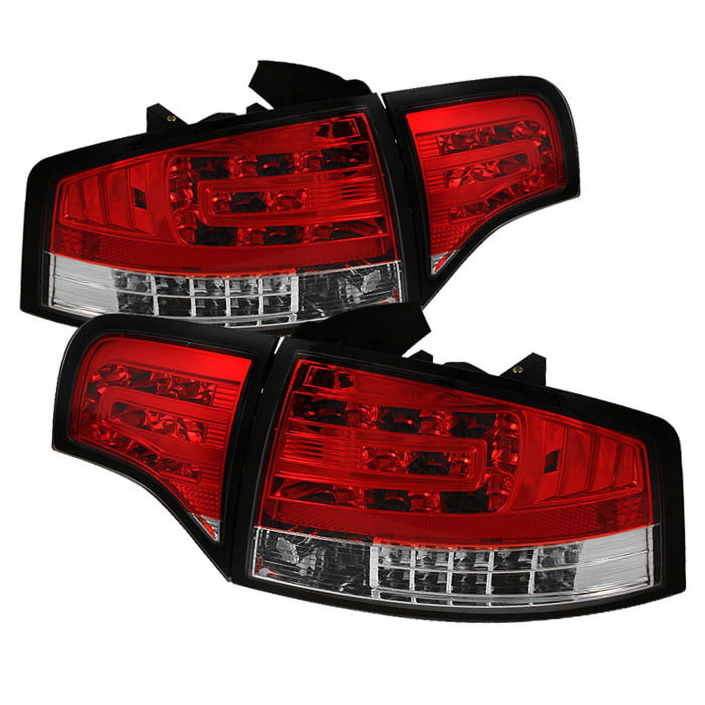 Spyder Audi A4 4Dr 06-08 LED Tail Lights - Red Clear Fits select: 2007-2008 AUDI A4 S-LINE 2.0T QUATTRO TURBO, 2006 AUDI A4 S-LINE 3.2 QUATTRO