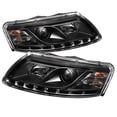 thumbnail image 1 of Spyder Audi A6 05-07 Projector Headlights - Halogen Model Only ( Not Compatible With Xenon/HID Model ) - DRL - Black - High H1 (Included) - Low H1 (I, 1 of 2