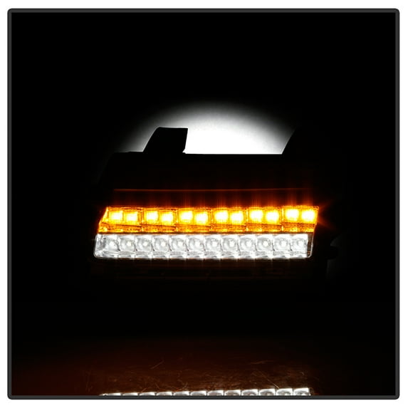 Spyder Auto 5086792 Full Led Front Bumper Lights Fits select: 2018-2019,2021 JEEP WRANGLER UNLIMITED