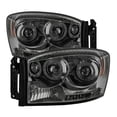 thumbnail image 1 of Spyder Auto Group Halo LED Projector Headlights (Smoke) - 5010025 Fits select: 2006-2008 DODGE RAM 1500, 2006-2009 DODGE RAM 2500, 1 of 7