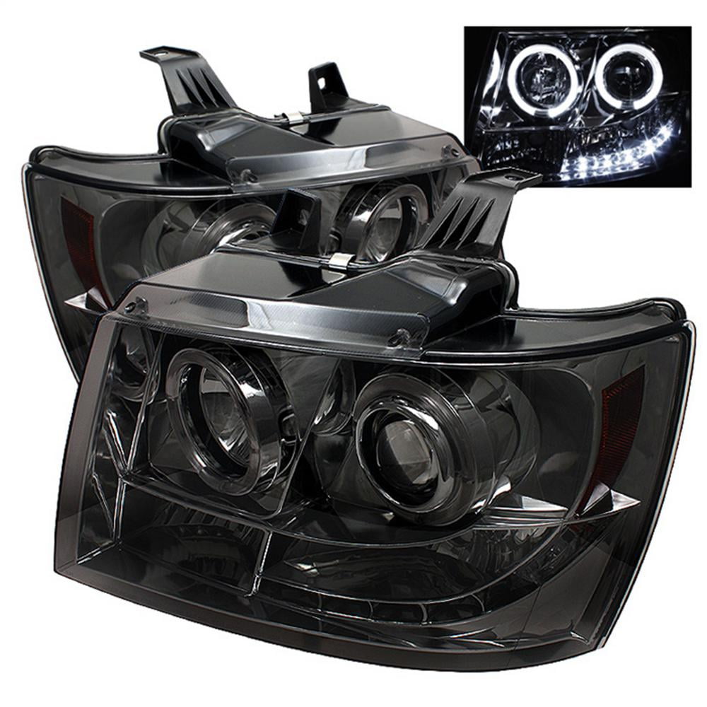 Spyder Auto Group Halo Projector Headlights (Smoke) - 5009661 Fits select: 2007-2014 CHEVROLET TAHOE, 2007-2014 CHEVROLET SUBURBAN