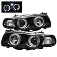 thumbnail image 1 of Spyder BMW E38 7-Series 99-01 Projector Headlights 1PC - Xenon/HID Model Only ( Not Compatible With Halogen Model ) - LED Halo - Black - High H1 - Lo Fits select: 1999-2001 BMW 740, 1999-2001 BMW 750, 1 of 5