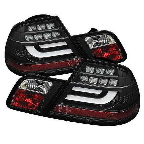 Spyder BMW E46 00-03 2Dr Coupe ( Will Not Fit Convertible ) Light Bar LED Tail Lights - Black Fits select: 2001-2003 BMW 330, 2001-2003 BMW 325