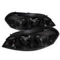 thumbnail image 1 of Spyder Chevy Impala 06-13 / Chevy Monte Carlo 06-07 - Projector Headlights - LED Halo - LED ( Replaceable LEDs ) - Smoke - High H1 (Included) - Low Fits select: 2006-2013 CHEVROLET IMPALA, 1 of 5