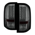 thumbnail image 1 of Spyder Chevy Silverado 07-13 ( Does Not Fit 2010 Model With Dual Reverse Socket 921 Bulb ) Version 2 LED Tail Lights - Smoke, 1 of 6