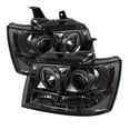 thumbnail image 1 of Spyder Chevy Suburban 1500/2500 07-14 / Chevy Tahoe 07-14 / Avalanche 07-14 Projector Headlights - CCFL Halo - LED ( Replaceable LEDs ) - Smoke - Hig, 1 of 6