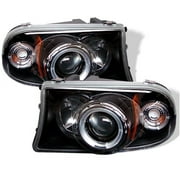 Spyder Dodge Dakota 97-04 / Durango 98-03 1PC Projector Headlights - LED Halo - LED  Replaceable LEDs  - Black - High H1 Included - Low H1 Inclu