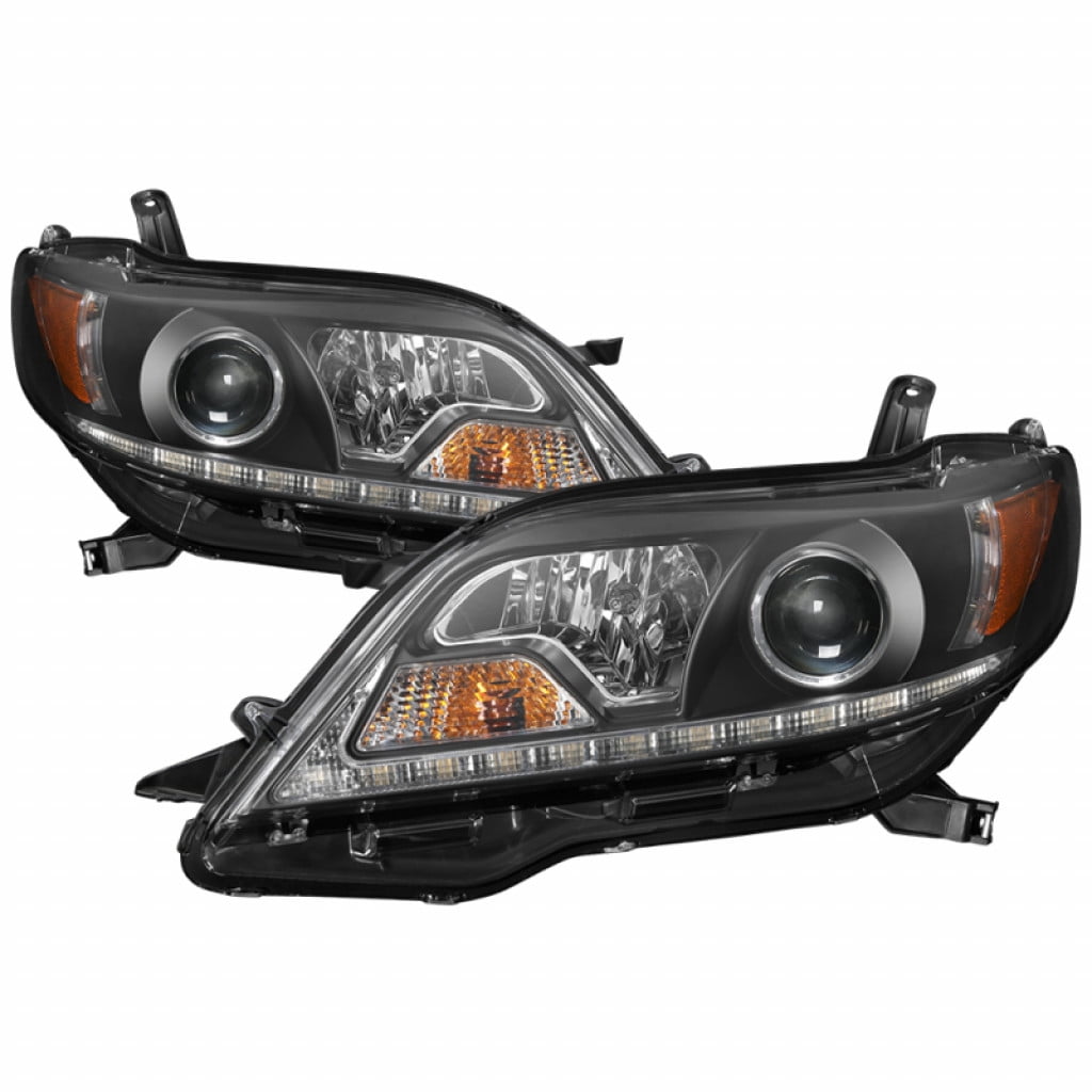 Spyder For Toyota Sienna 2011-2014 Projector Headlights Pair - DRL LED ...