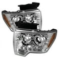 thumbnail image 1 of Spyder Ford F150 09-14 Projector Headlights - Halogen Model Only ( Not Compatible With Xenon/HID Model ) - CCFL Halo - LED ( Replaceable LEDs ) - Chr Fits select: 2013-2014 FORD F150 SUPER CAB, 1 of 3
