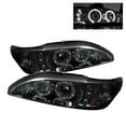 thumbnail image 1 of ( Spyder ) Ford Mustang 94-98 1Pc Projector Headlights-LED Halo-Amber Reflector-, 1 of 8