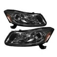 thumbnail image 1 of Spyder Honda Accord 08-12 4Dr Projector Headlights- LED Halo - DRL - Smoke - High H1 (Included) - Low H1 (Included) Fits select: 2008-2012 HONDA ACCORD EXL, 1 of 2