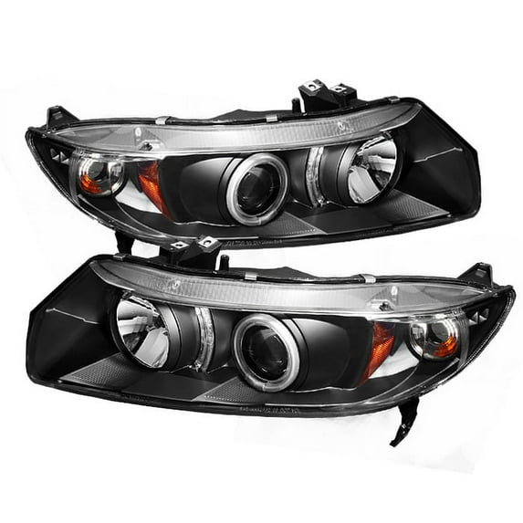 Spyder Honda Civic 06-08 2Dr Projector Headlights - CCFL Halo - Black - High H1 (Included) - Low H1 (Included) Fits select: 2006-2008 HONDA CIVIC LX